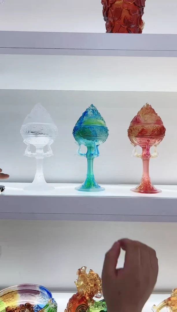 【闪购商品】茶宠古法琉璃绿色佛山炉