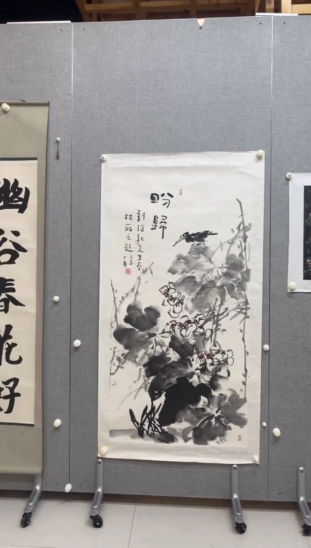 国画450L继红 L筱之盼归花鸟四尺整张