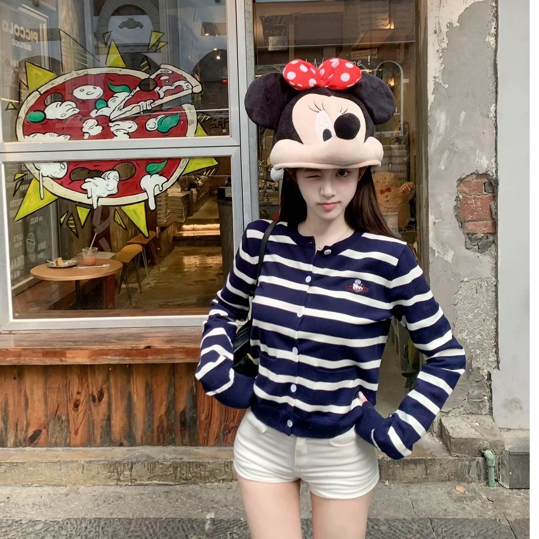 2025早秋新款时尚套装气质显瘦洋气休闲百搭条纹上衣长袖性感短裤