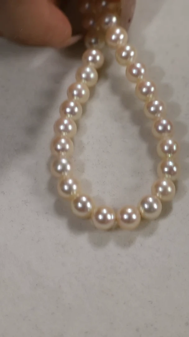 项链银S925镶嵌海水珍珠羽黄金全珠项链