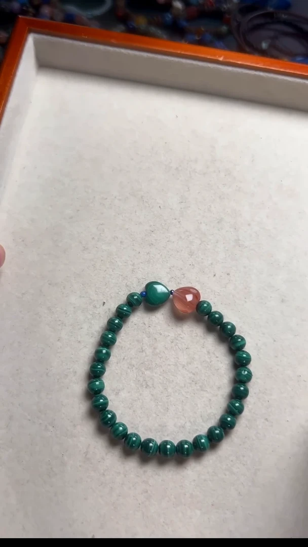 未镶嵌孔雀石手链孔雀石手串