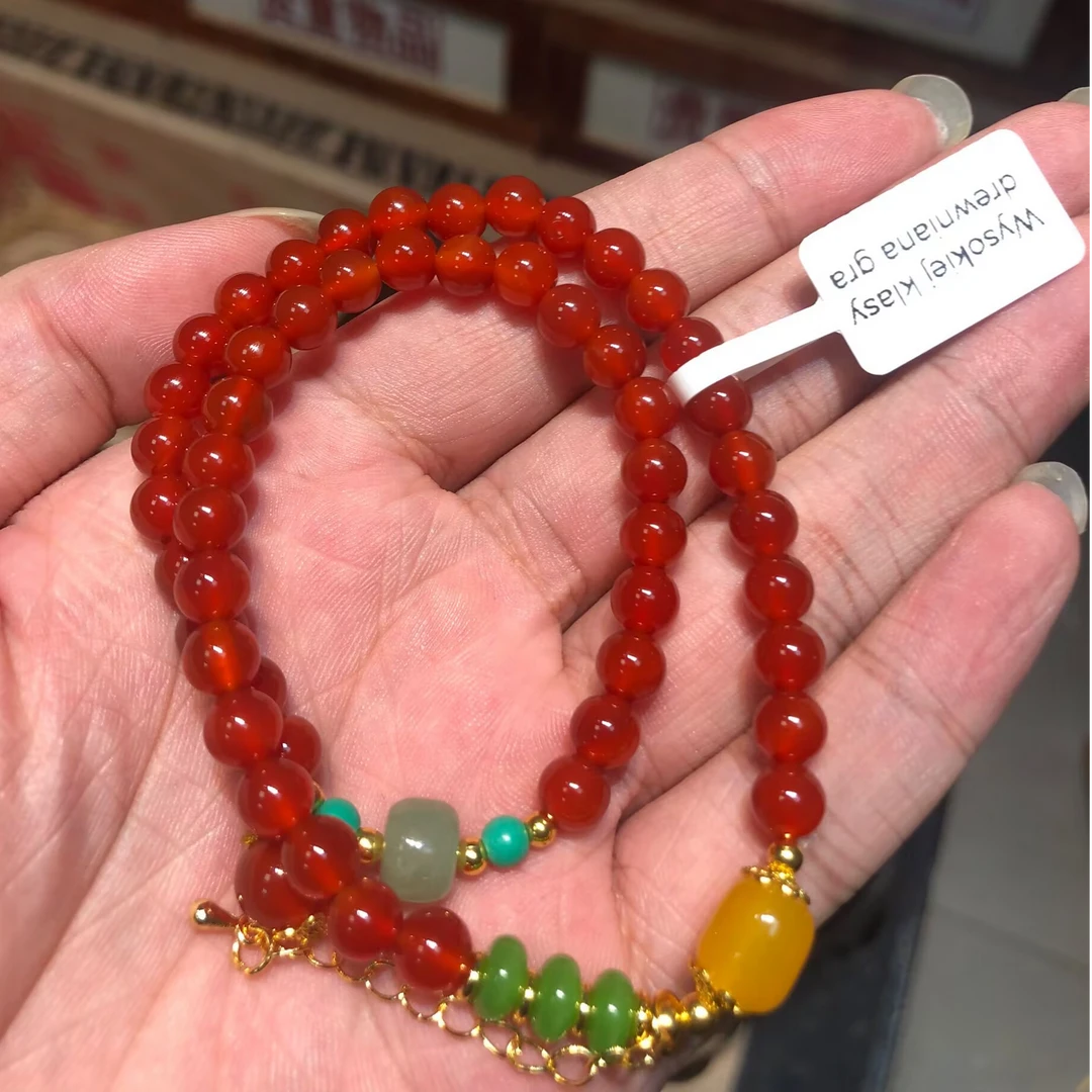 红石双圈手串高端礼盒