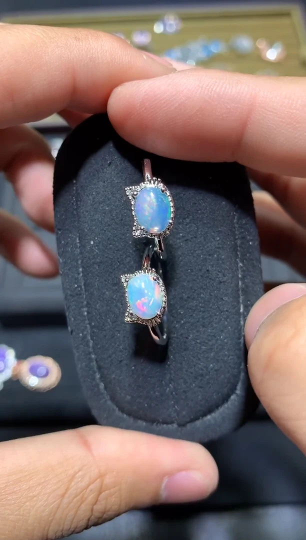 未镶嵌欧泊戒指T26【多样性发其一】