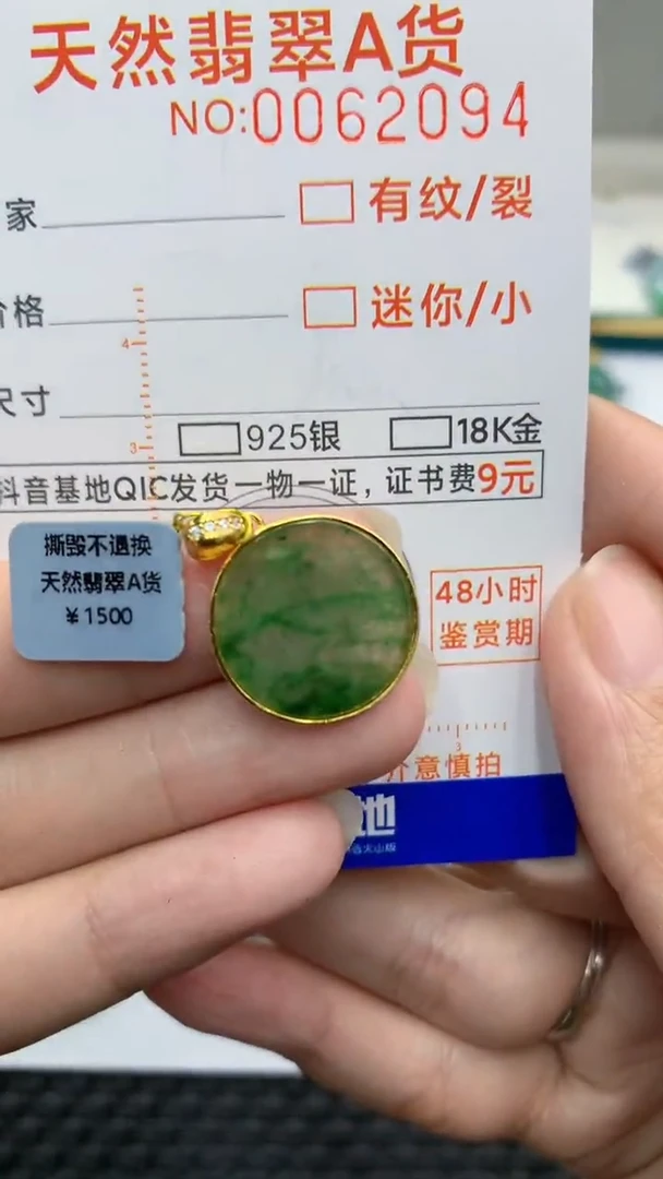 【闪购商品】翡翠颈饰银S925镶嵌            8
