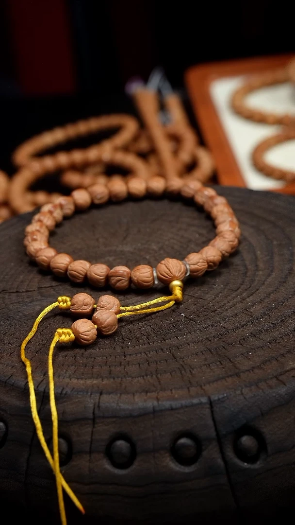 手串猴头核桃厚***票秦岭龙纹桃核