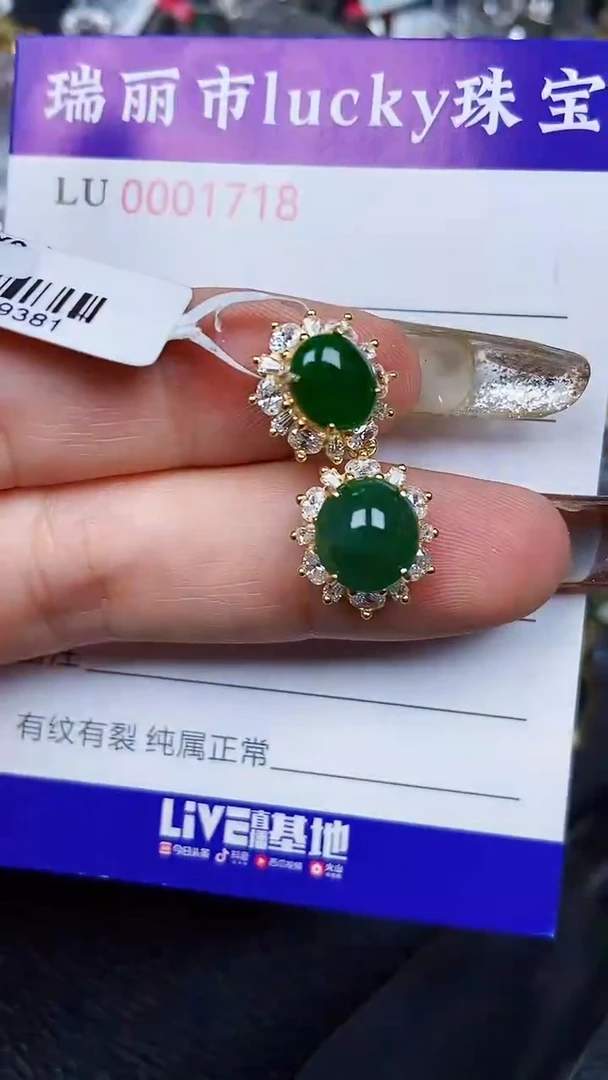 颈饰银S925镶嵌翡翠1718