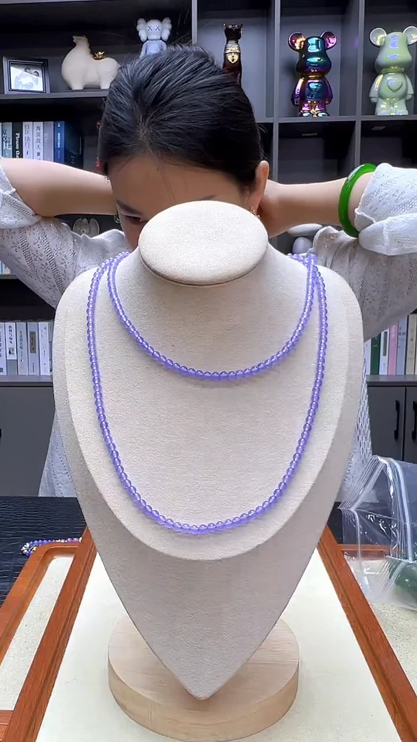 翡翠14K金镶嵌颈饰沉白diy劲饰小米项链