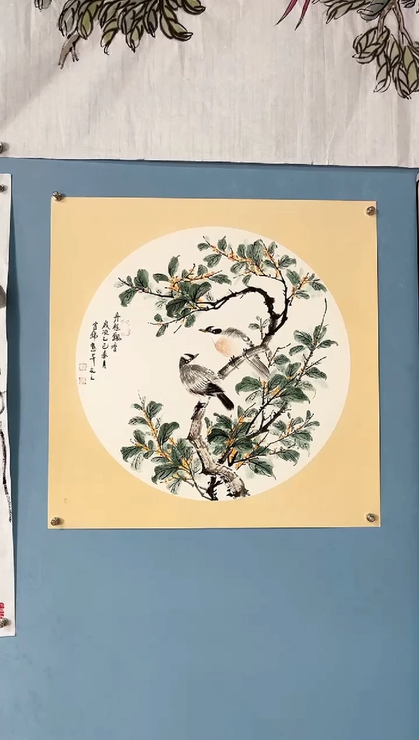 国画许宜锦老师桂花题材