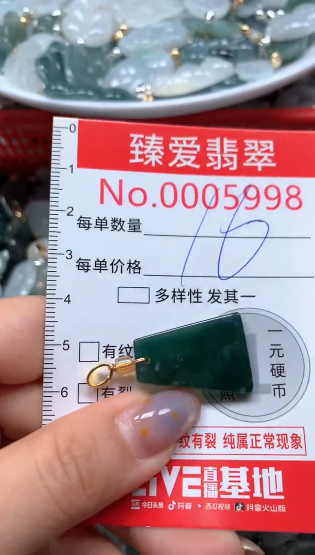 翡翠未镶嵌吊坠(不含链)5998