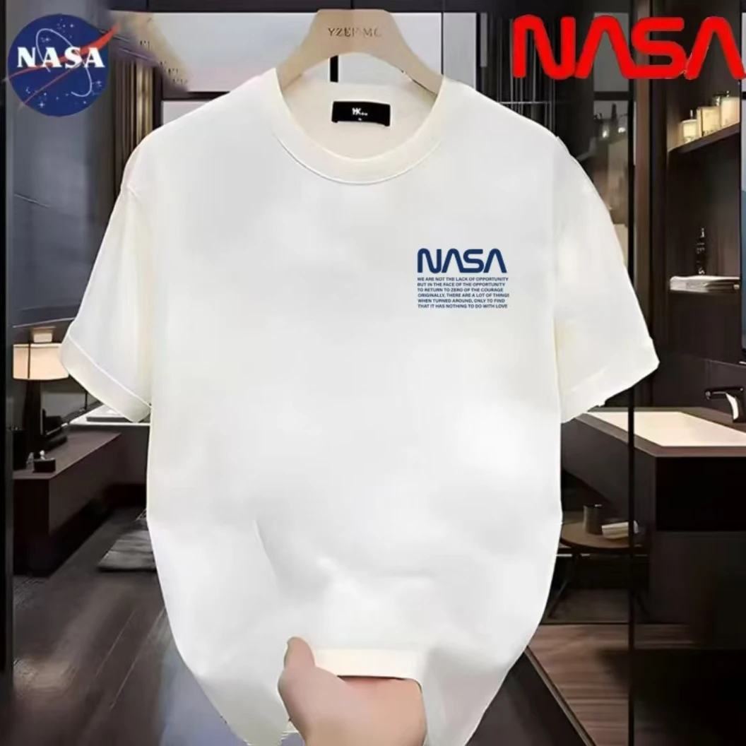 【NASA联名】纯棉夏季圆领短袖T恤休闲百搭宽松时尚男女同款A-7