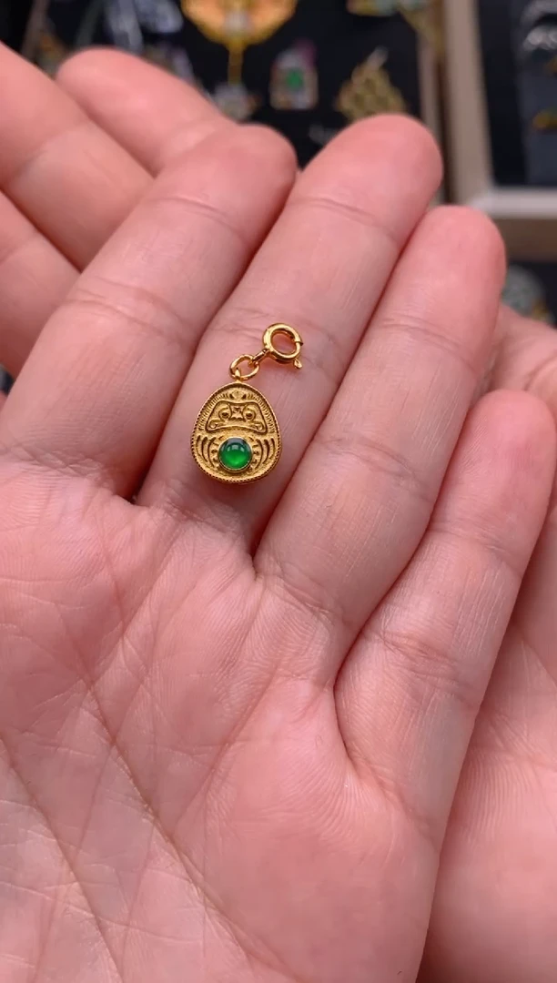 【闪购商品】翡翠颈饰银S925镶嵌扎基拉姆