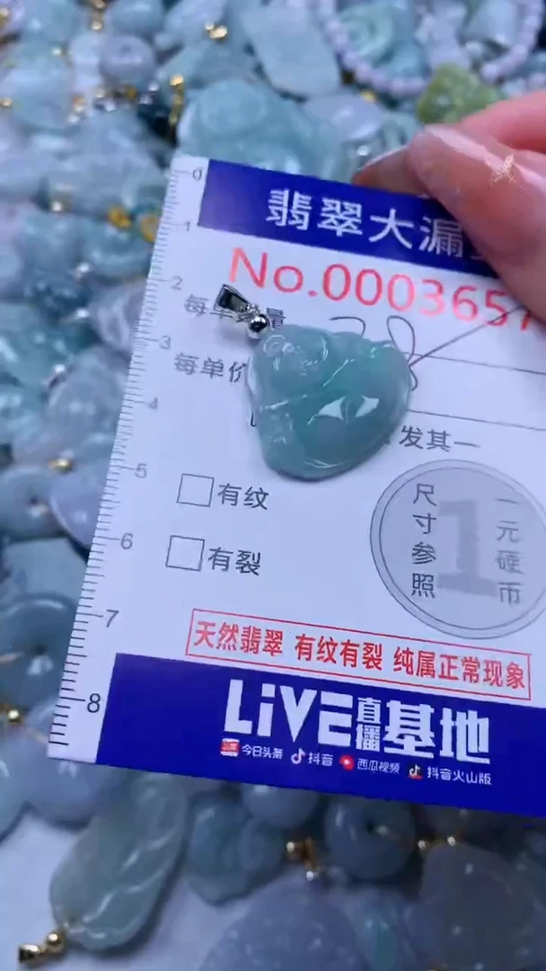 翡翠未镶嵌吊坠(不含链)3657