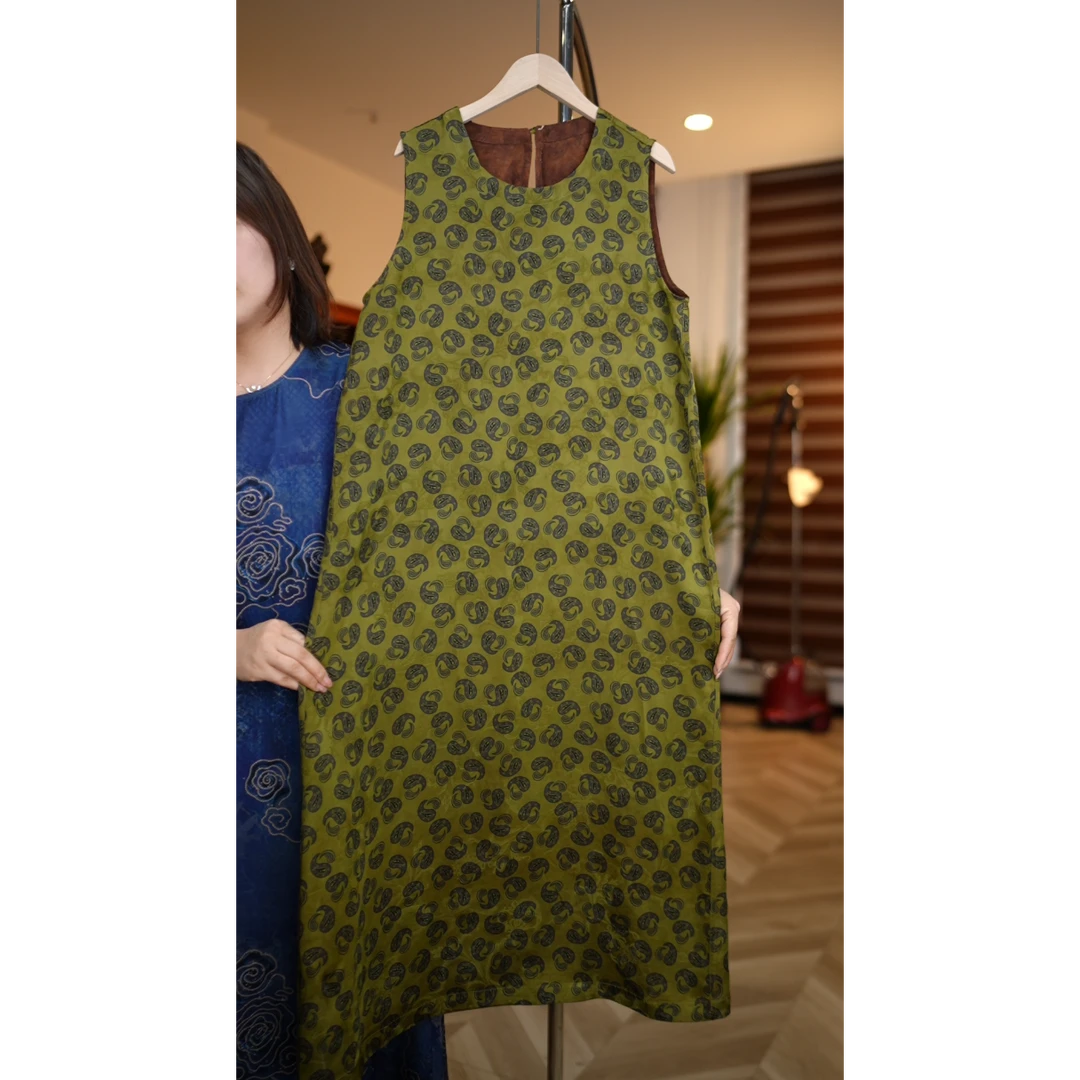 林间清风<<非遗美学>>1130时尚宽松双面穿背心裙