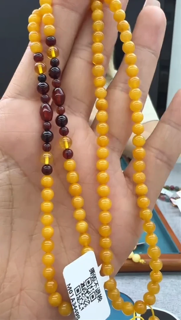 【闪购商品】琥珀颈饰未镶嵌73秒拍号