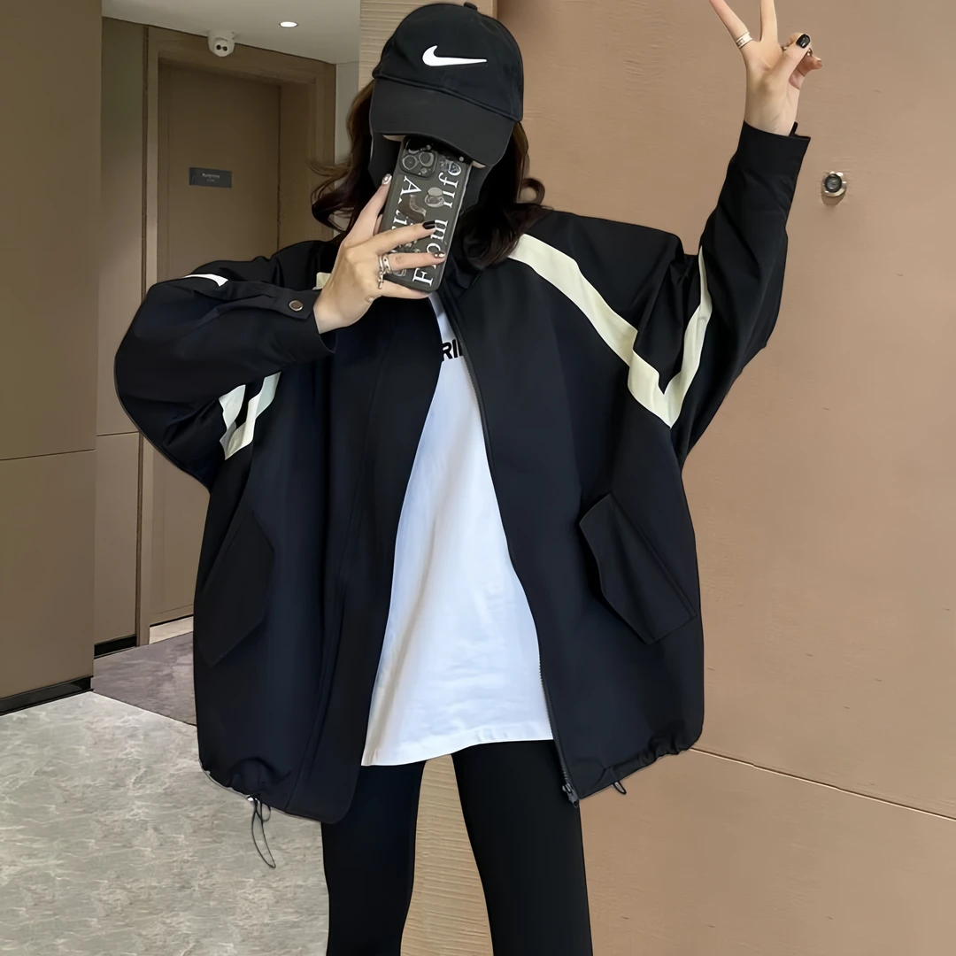 抖音商城爆款好物~春秋洋气冲锋衣外套女秋款新款小众休闲风衣