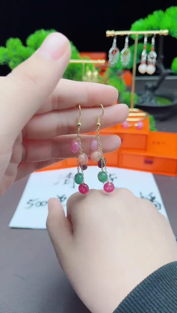 【闪购商品】玛瑙/玉髓耳钉银S925镶嵌910000