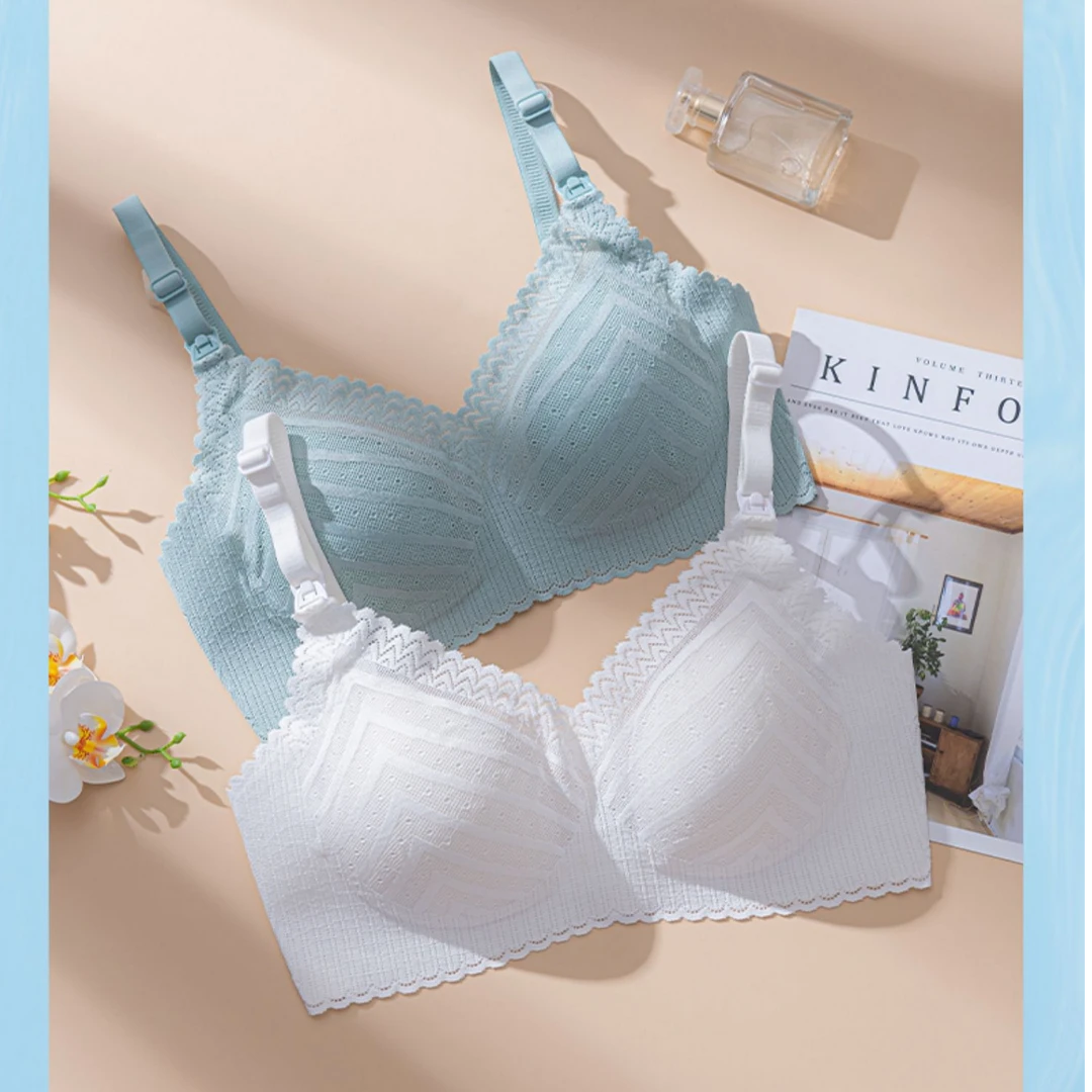 【十月家轻柔哺乳内衣】夏季薄款产后喂奶专用防下垂聚拢收副乳透气