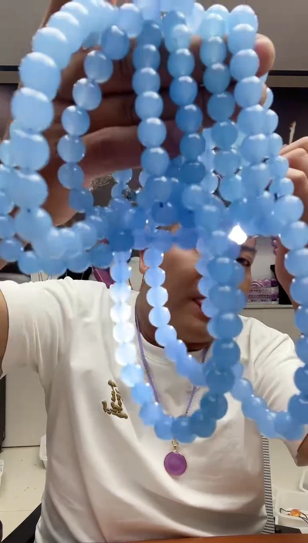 主播推荐蓝色10mm套链