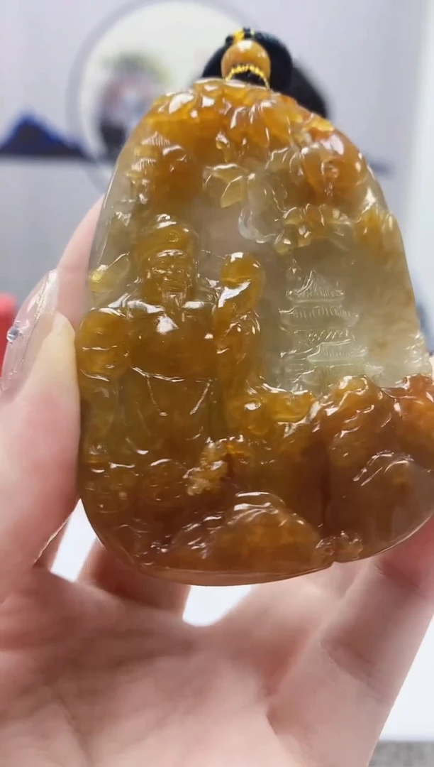 定制翡翠未镶嵌5060jw-毛货挂件100