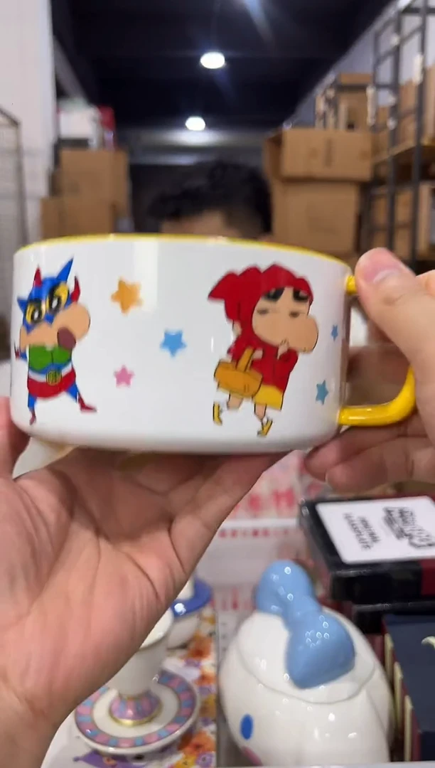 瓷片小新星星泡面碗 微瑕