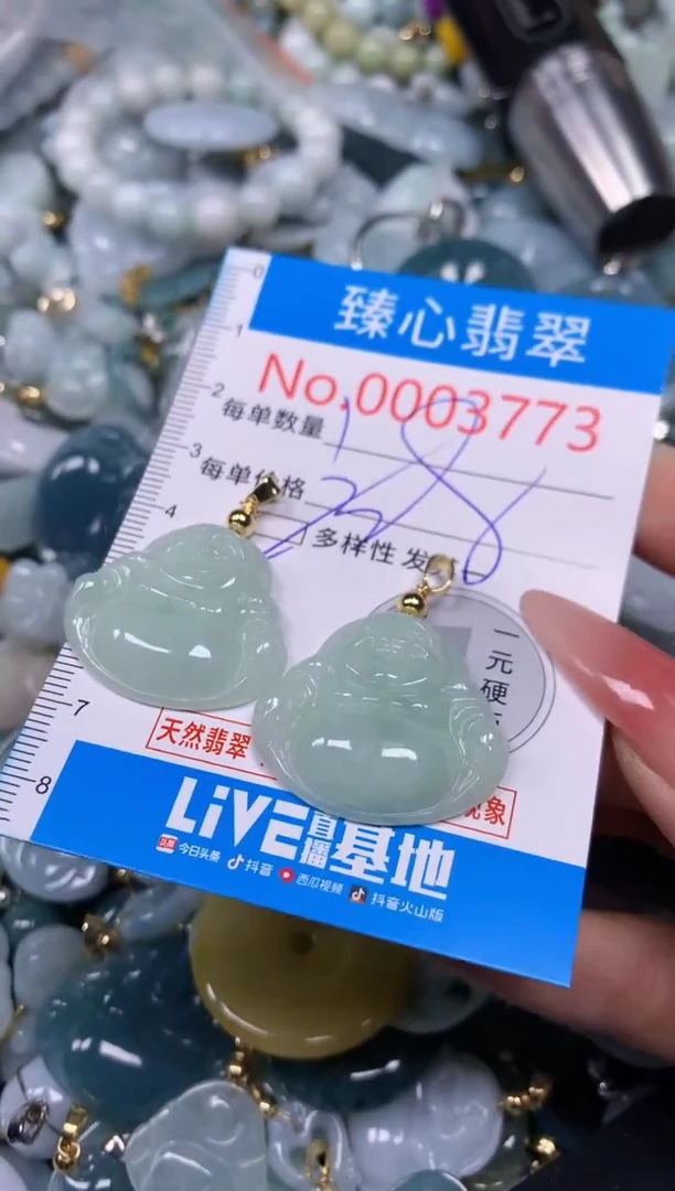 【闪购商品】翡翠颈饰未镶嵌含绳0003773