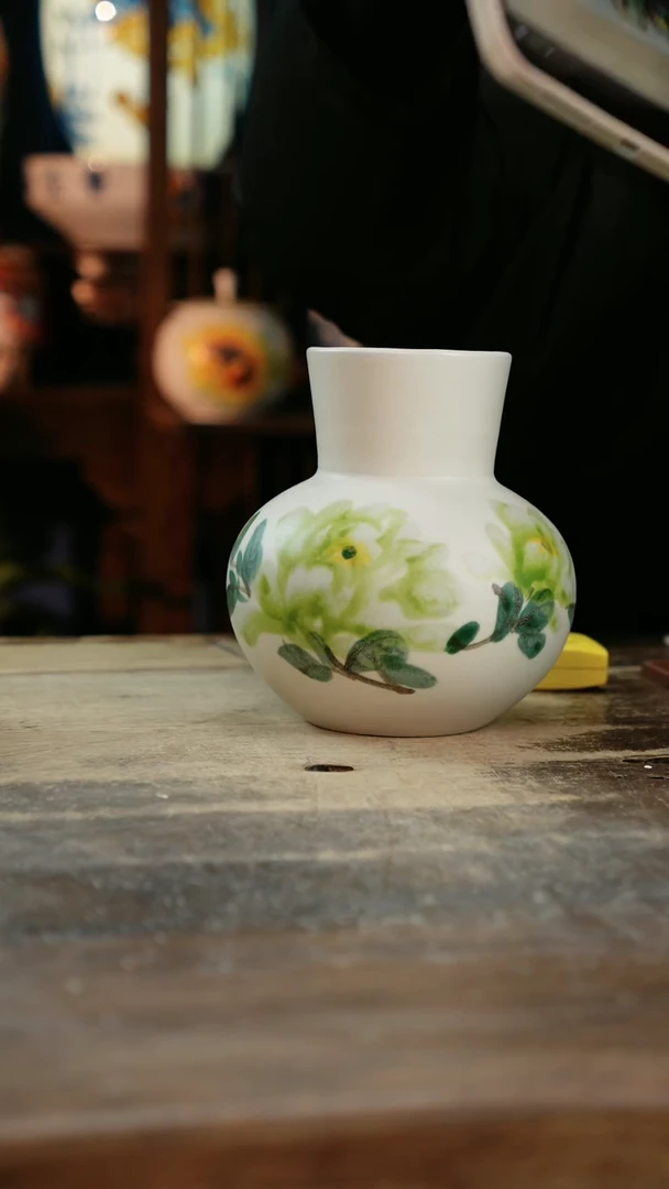 【闪购商品】瓷片景德镇纯手工釉下彩精品花瓶