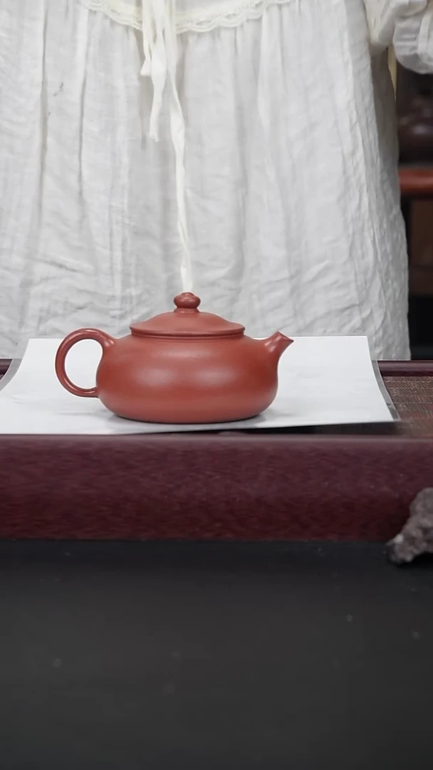 茶壶紫砂www全手朱泥寒江