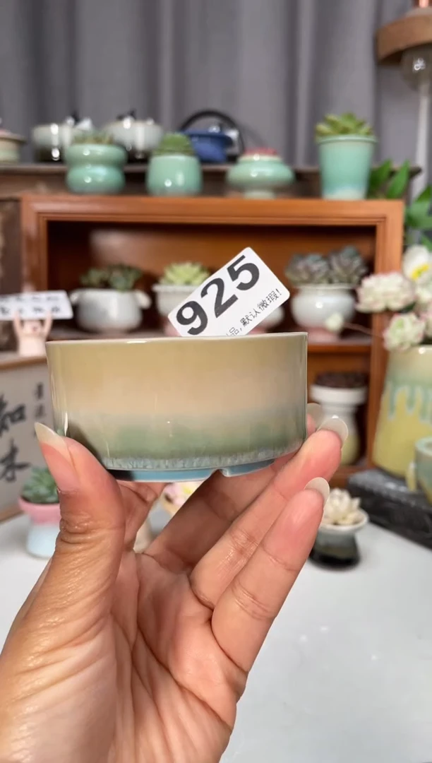 瓷片925知木小芳花盆编号