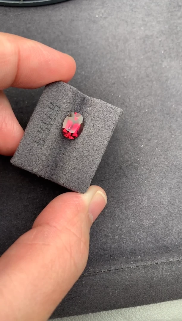 未镶嵌珠宝半成品碧玺1.25ct红碧玺  BH  定制