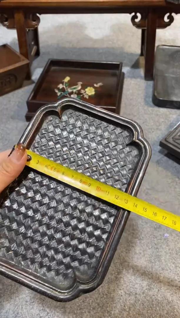 木紫檀拆件雕刻板以直播间实物为准微瑕老物件