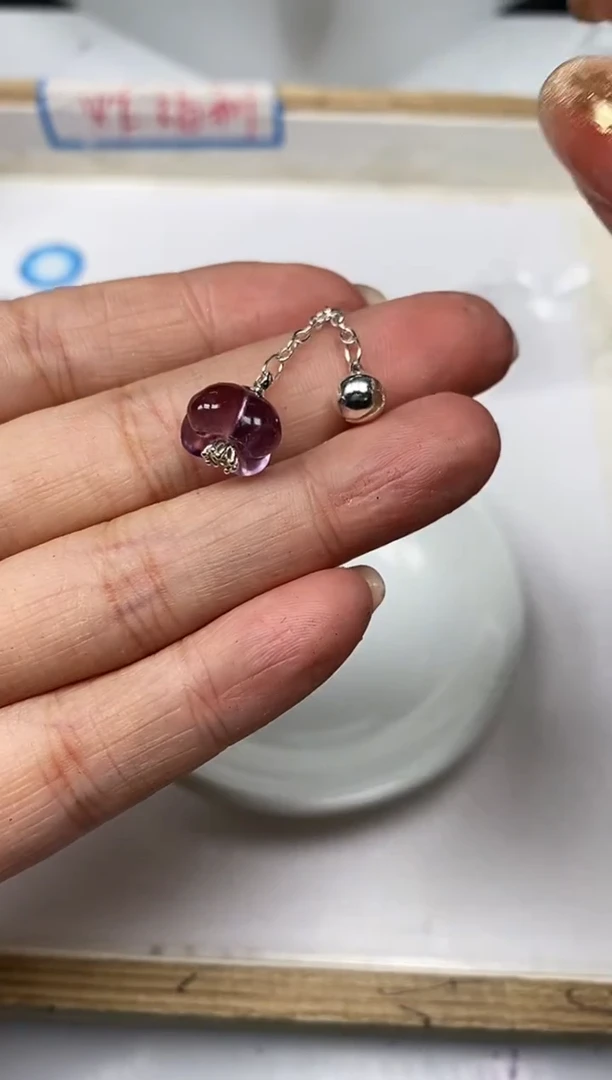 【闪购商品】水晶散珠未镶嵌M338 紫水晶 桂花1个12元