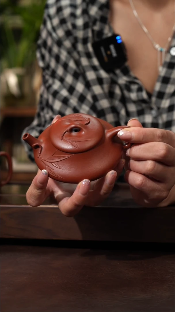 茶壶紫砂朱泥无尘*100cc左右