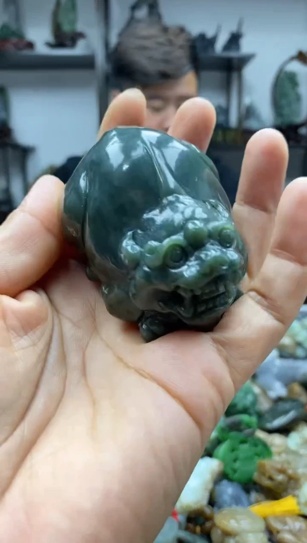 和田玉未镶嵌把件1