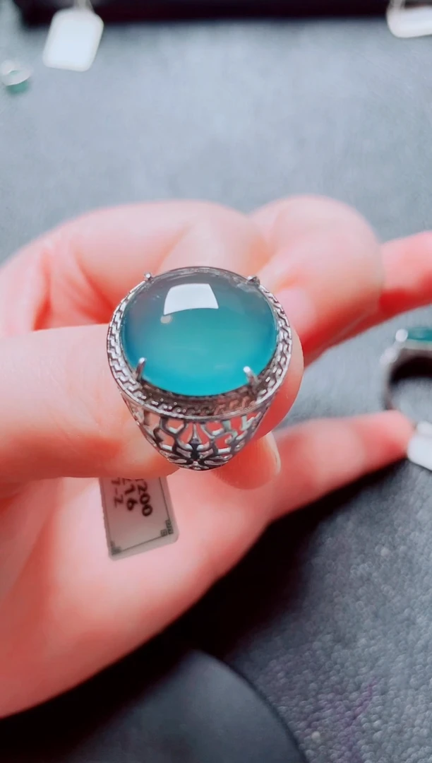 银S925镶嵌戒指翡翠1111