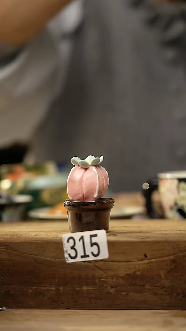 【闪购商品】瓷片新品！可爱仙人掌摆件/茶宠