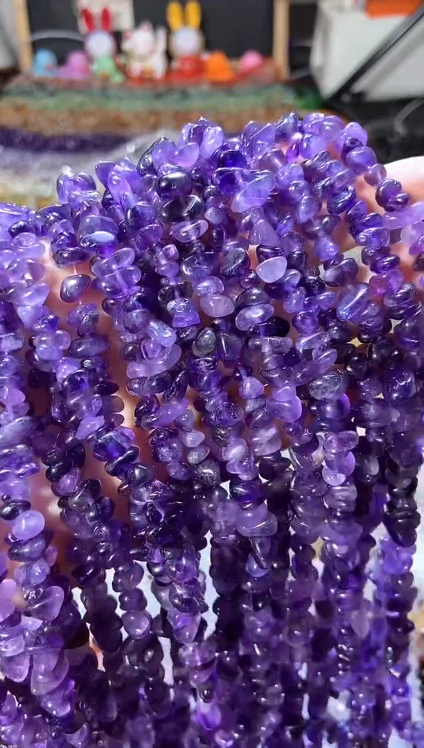 水晶珠宝半成品未镶嵌紫水晶