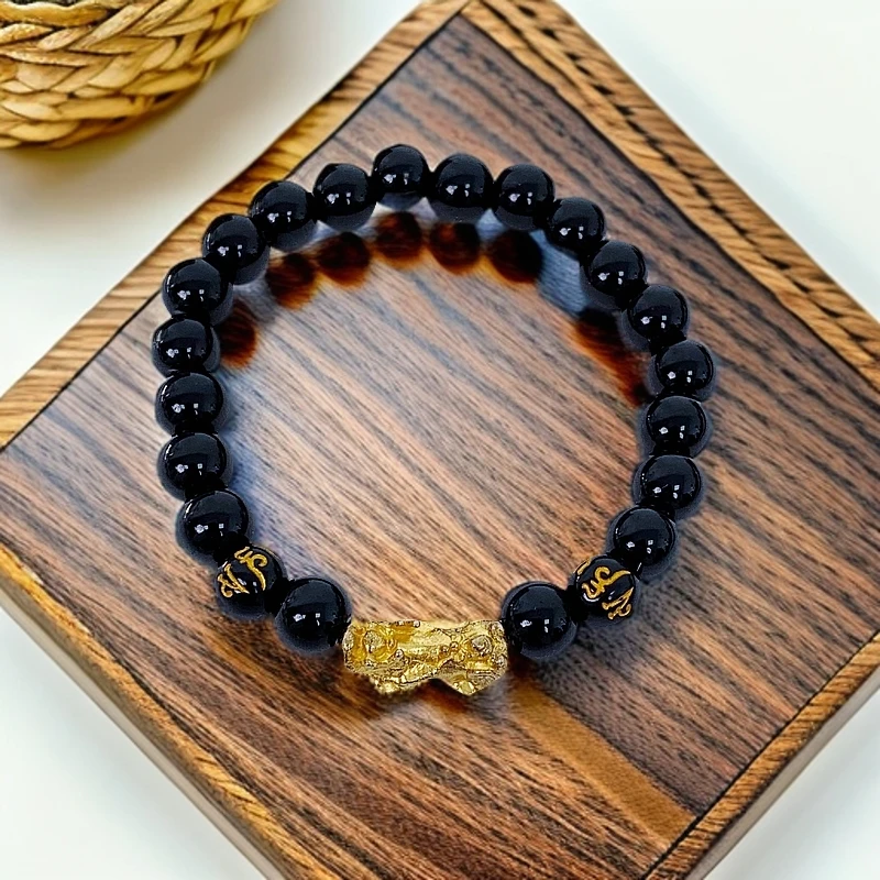 复古古法貔貅手串包挂件XO