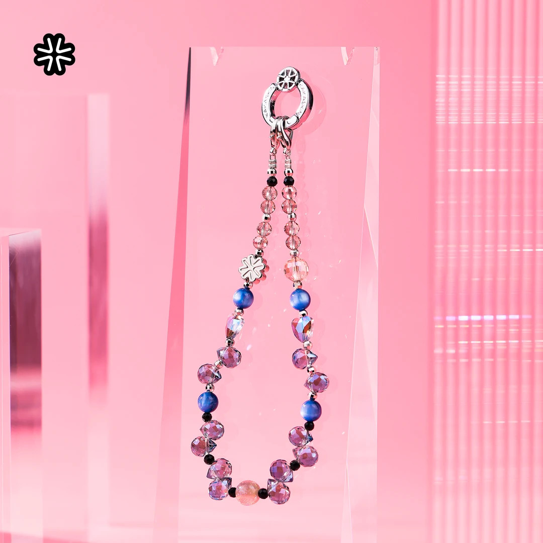 kakaskin/卡卡思手机短挂链精致结珠饰手机链网红挂件钥匙链挂饰