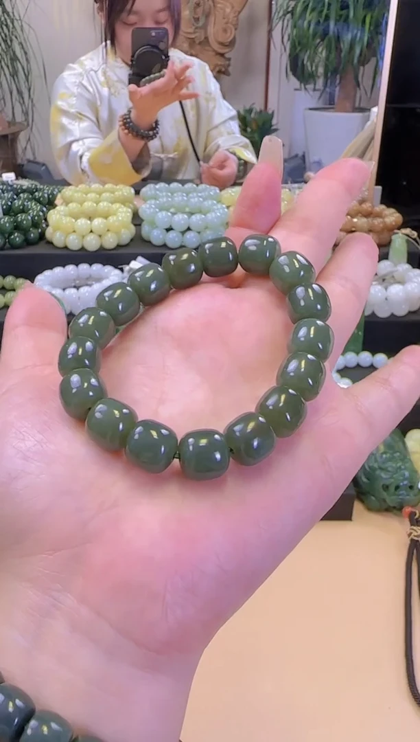 手链未镶嵌和田玉手串
