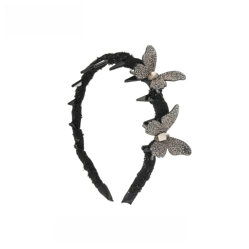 星光蝴蝶~2025新款轻奢发箍女饰品高颅顶头箍发卡头饰