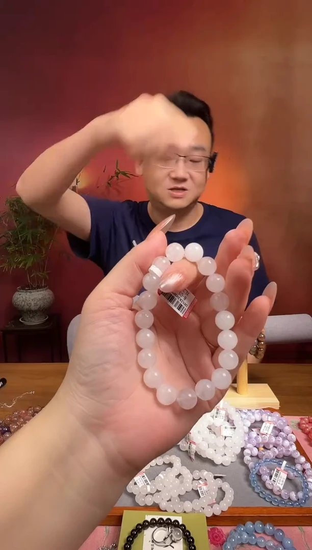 未镶嵌手串水晶喜马白幽灵10m手串手链