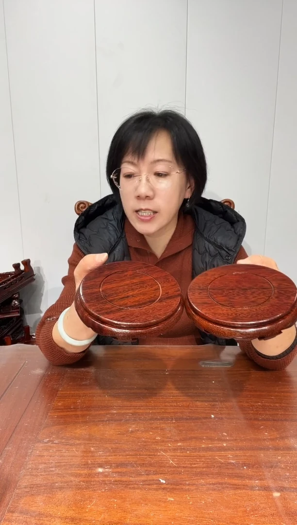 木买一送一非花整木红圆11*12*2.6