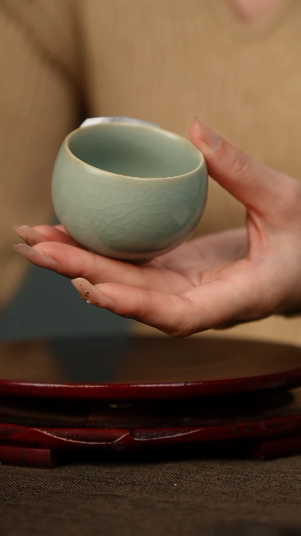 全品 小禅定杯 仿古釉