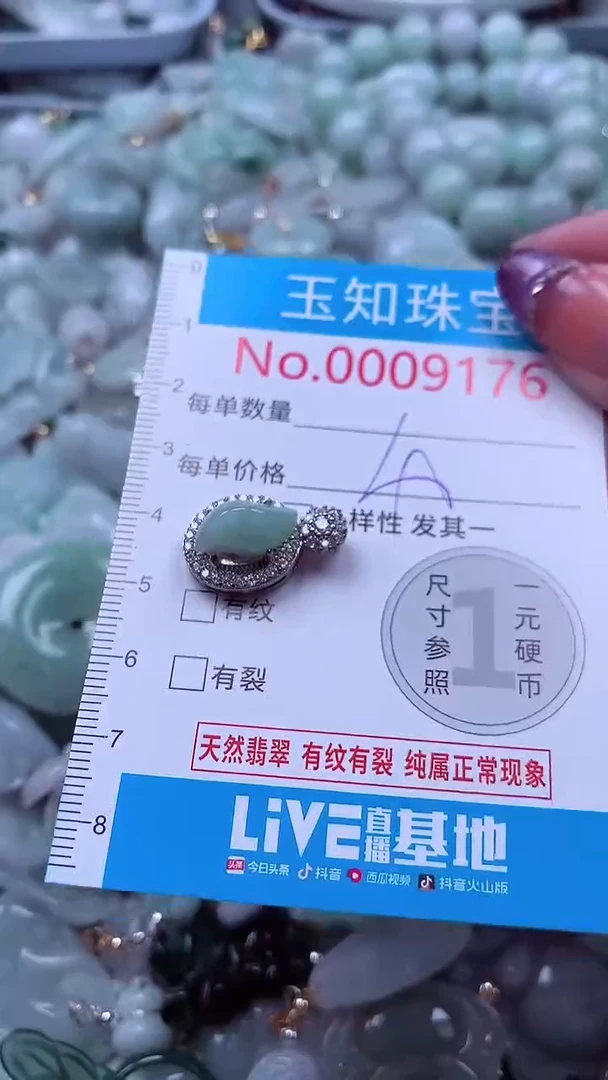 翡翠未镶嵌吊坠(不含链)9176