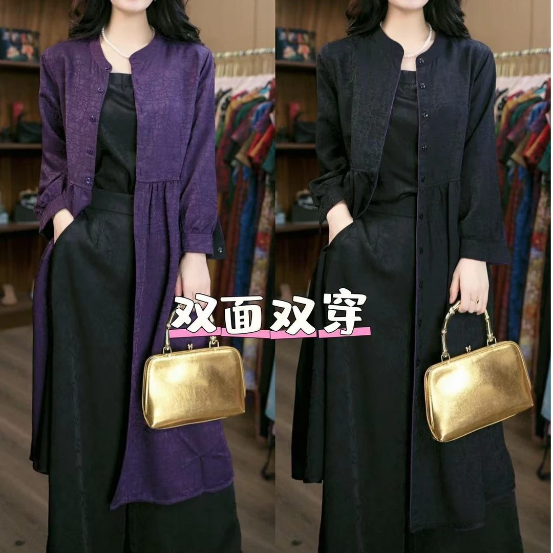 9-2229-30减龄时尚气质两面穿.连衣裙.