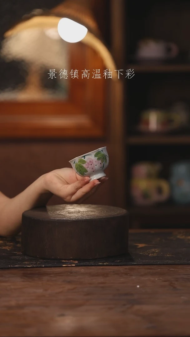 陶瓷景德镇高温釉下手绘陶瓷378