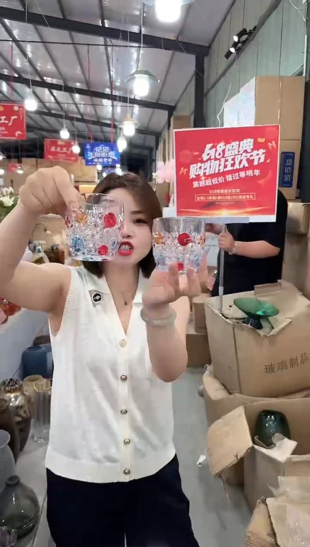 琉璃手工艺品优选花瓶花器F-早13