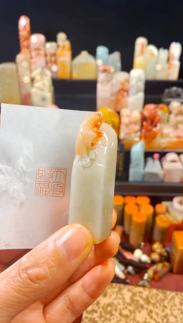 【闪购商品】寿山石印石手工篆刻《天官赐福》