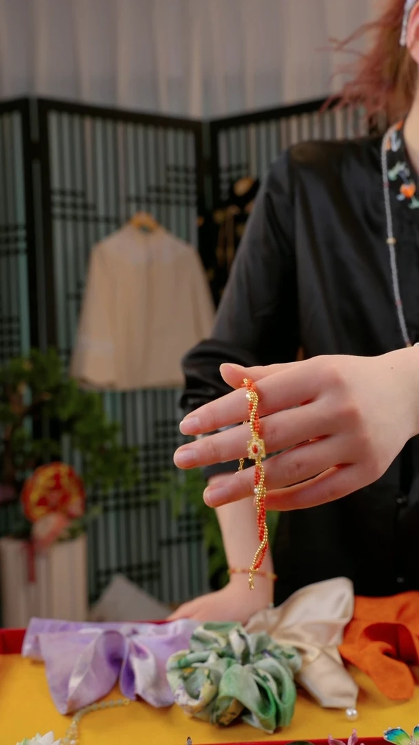 刺绣心*苏绣非遗绒花饰品