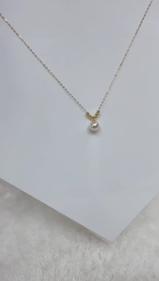 海水珍珠18K金镶嵌颈饰